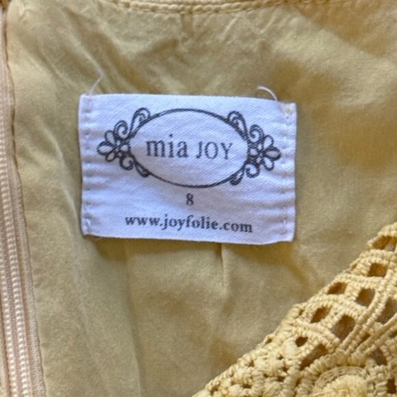 Mia Joy Viola Dress Girls 8 Mustard Yellow Long Maxi Dress Fall Outfit - Picture 2 of 5